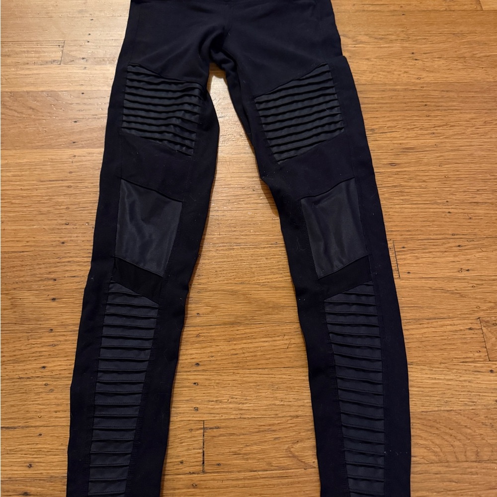 Alo Black Moto Leggings